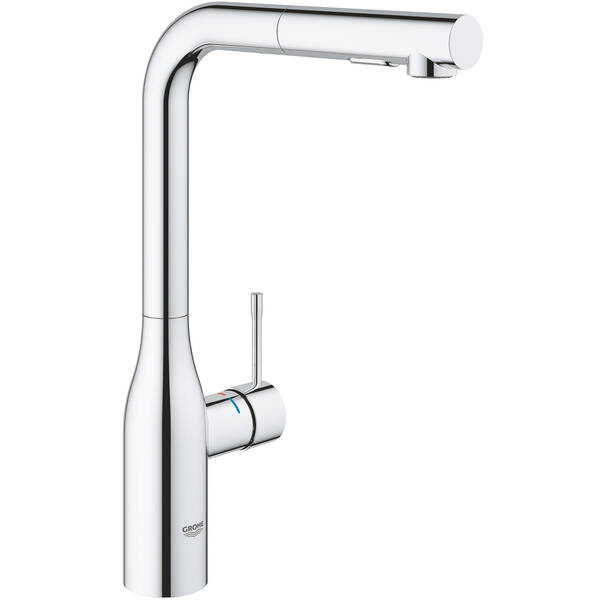 Змішувач для кухні Grohe Essence 30504000 з висувним дворежимним виливом, фото 1