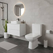 Унітаз-компакт Geberit Selnova Square 503.086.00.1 із сидінням з дюропласту, фото №1