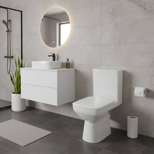 Унітаз-компакт Geberit Selnova Square 503.086.00.1 із сидінням з дюропласту, фото 1