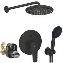 Душова система прихованого монтажу Grohe UA26415SC8 на 2 споживачі, чорний матовий, фото №1