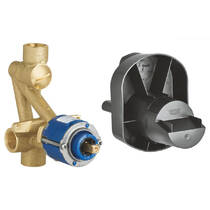 Душова система прихованого монтажу Grohe UA26415SC8 на 2 споживачі, чорний матовий, фото №7