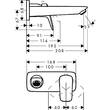 Змішувач прихованого монтажу для раковини Hansgrohe Logis 71220670 чорний матовий, фото 2