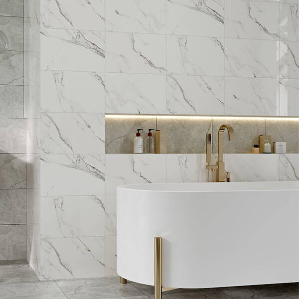 ktページstone cold and Vincent Plus Плитка Cersanit Arctic Stone White Glossy 25x40 см - купити в