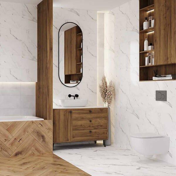 Плитка Cersanit Arctic Stone White Glossy 25x40 см - купити в