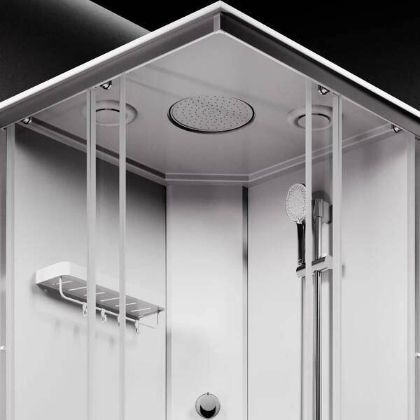 Душевая кабина AM.PM X-Joy W94C-403-090MT 90х90 см профиль хром матовый, прозрачное стекло, с поддоном, фото 4