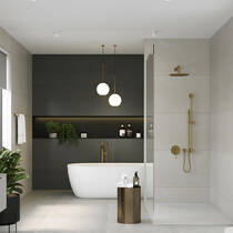 Верхний душ Kludi A-Qa 64340N0-00 400 мм, брашированное золото, фото №3