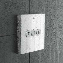 Переключатель потоков скрытого монтажа для душа Hansgrohe ShowerSelect 15764990 на 3 потребителя, полированное золото, фото №4