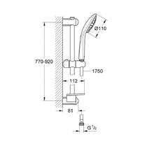 Душевой набор Grohe Euphoria 110 Duo 27225001 хром, фото №2