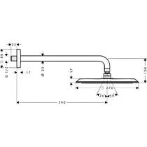 Верхний душ Axor Citterio С 28790670 черный матовый, фото №2