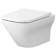 Унітаз підвісний Cersanit Larga Ew Clean On CET В332 з дюропластовим сидінням Slim Wrap Soft Close, фото 1