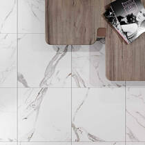 Керамограніт Cersanit Arctic Stone White Matt 42x42 см, фото №7