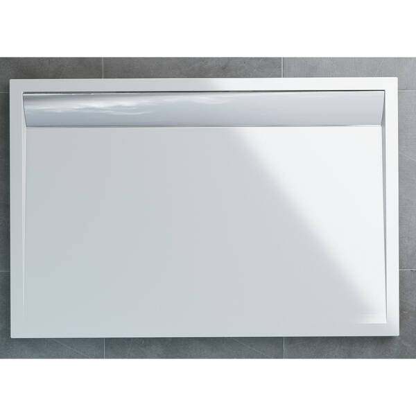 Душовий піддон San Swiss Ila WIA901000404 90х100х3,5 см прямокутний з ніжками та сифоном, фото 3