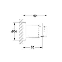 Тримач ручного душу Grohe Rainshower 27074A00 настінний, графіт темний, фото №2