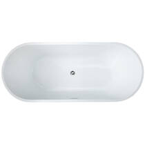 Ванна акрилова Devit Style 18002102 180x80см окремостояча, біла глянцева, фото №3