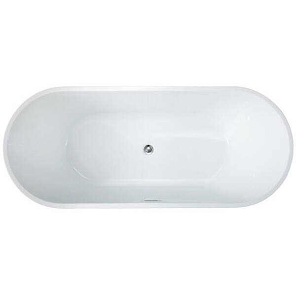 Ванна акрилова Devit Style 18002102 180x80см окремостояча, біла глянцева, фото 3
