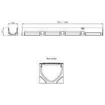 Канал ACO Self Euroline 38500 без решітки 1 м, фото №2
