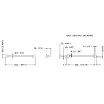 Тримач для рушників Genwec Nimbus series GW05 80 04 03B чорний матовий, фото №2