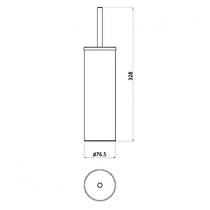 Щітка для унітаза Genwec GW05 38 04 03 чорний матовий, фото №3