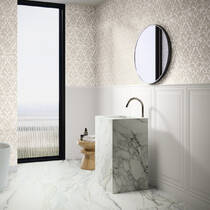 Фриз Ape Zocalo Bellagio Bianco 10x60 см, фото №3