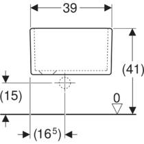 Мойка для ног Geberit Publica 108000000 белый глянец, фото №5