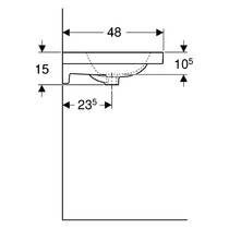 Раковина Geberit iCon Light 501.838.00.3 подвійна 120 см, фото №4