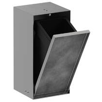 Контейнер для мусора встроенный Hansgrohe XtraStoris Rock 56063800 300/150/140, 2,5 л стальной, фото №1