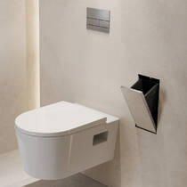 Контейнер для мусора встроенный Hansgrohe XtraStoris Rock 56063800 300/150/140, 2,5 л стальной, фото №5