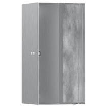 Настенная ниша с дверцей под плитку Hansgrohe XtraStoris Rock 56088800 300/150/140, стальной, фото №1