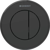 Клавіша змиву Geberit Type10 116.056.16.1 пневматична, чорний матовий, фото №1