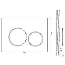 Клавиша смыва Cersanit Luna глянцевый хром, фото №2