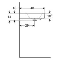 Раковина Geberit One 505.020.01.3 KeraTect 90 см, фото №4
