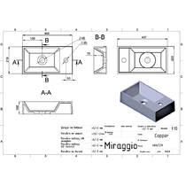 Раковина Miraggio Copper 400 40 см белый матовый, фото №2
