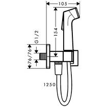 Гігієнічний душ Hansgrohe Bidette E 29231700 білий матовий, фото №2