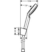 Душовий набір Hansgrohe Crometta 1jet 26690400 білий/хром, фото №2