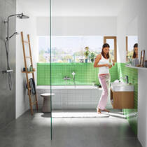 Душовий набір Hansgrohe Crometta 1jet 26690400 білий/хром, фото №5
