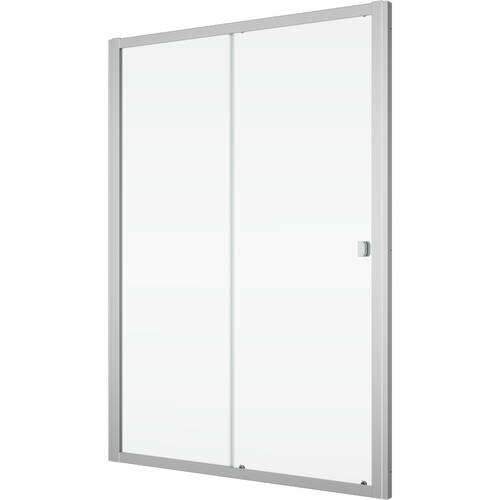 Душові двері Ronal Arelia D20S21204007 1200мм розсувні, скло прозоре, профіль срібний полір., фото 1