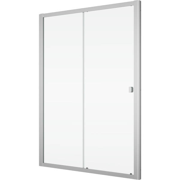 Душові двері Ronal Arelia D20S21204007 1200мм розсувні, скло прозоре, профіль срібний полір., фото 1