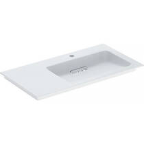 Раковина Geberit One CleanDrain 505.009.00.1 с полкой слева, 90 см, фото №1