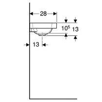 Раковина Geberit iCon Light 501.830.00.1 38 см белый глянец, фото №4