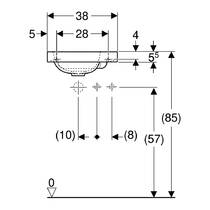 Раковина Geberit iCon Light 501.830.00.1 38 см белый глянец, фото №3