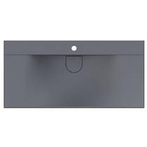 Раковина Miraggio Fly 1000 Mirastone Gray 100 см сірий матовий, фото №3