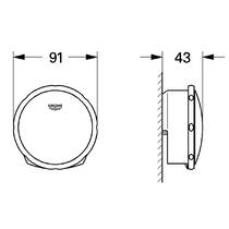 Накладка на сифон для ванны Grohe Talentofill 19952GL0 золото, фото №3