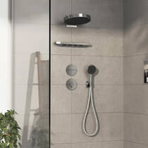 Переключатель потоков скрытого монтажа для душа Hansgrohe ShowerSelect Comfort S 15558000 на 3 функции, хром, фото №3