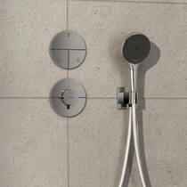 Переключатель потоков скрытого монтажа для душа Hansgrohe ShowerSelect Comfort S 15558000 на 3 функции, хром, фото №4