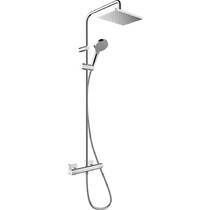 Душевая система Hansgrohe Vernis Shape Showerpipe 230 1jet EcoSmart 26097000 с термостатом, хром