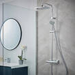 Душевая система Hansgrohe Vernis Shape Showerpipe 230 1jet EcoSmart 26097000 с термостатом, хром, фото 3