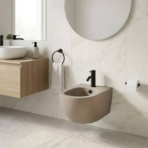 Біде підвісне Nic Design Pin 004 706 051 колір Sabbia матовий, фото 1