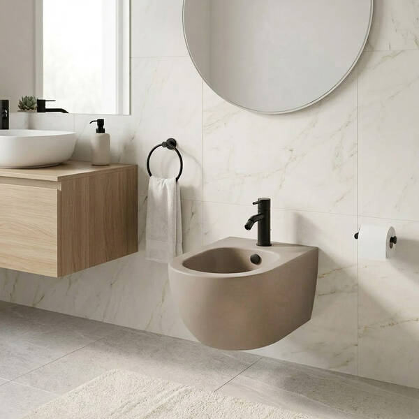 Біде підвісне Nic Design Pin 004 706 051 колір Sabbia матовий