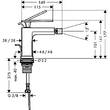 Змішувач для біде Hansgrohe Tecturis E 73200140 бронза матовий, фото 2