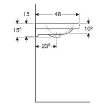 Раковина Geberit iCon Light 501.835.00.3 75 см, фото №4